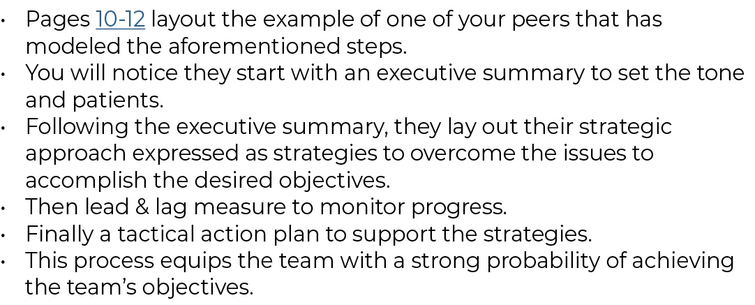 Pages 10-12 layout the example of one of your peers that has modeled the aforementioned steps  You will notice they s   