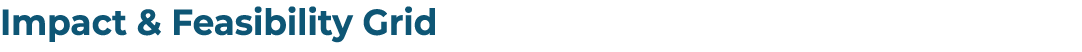 Impact & Feasibility Grid  